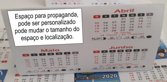 calendário de mesa