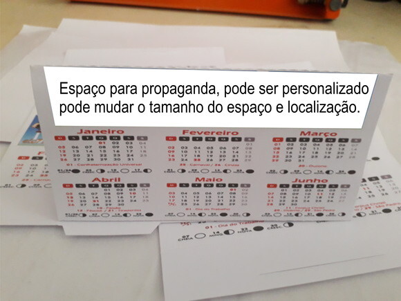 calendário de mesa