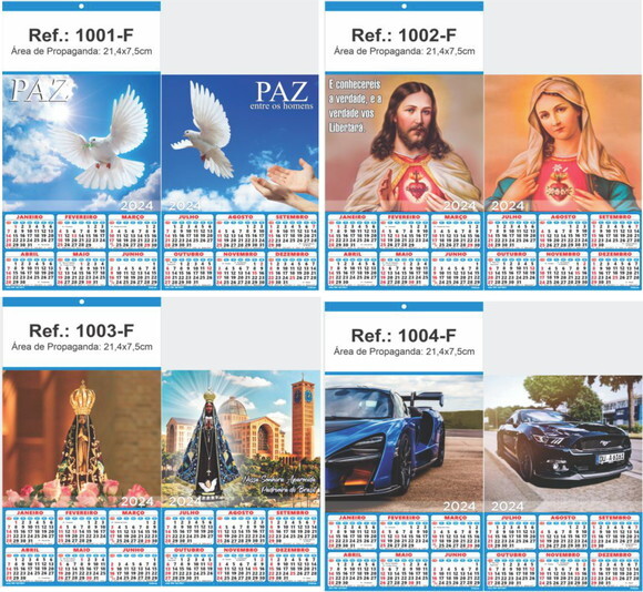 Folhinha de Parede Linha 1000 (100un)