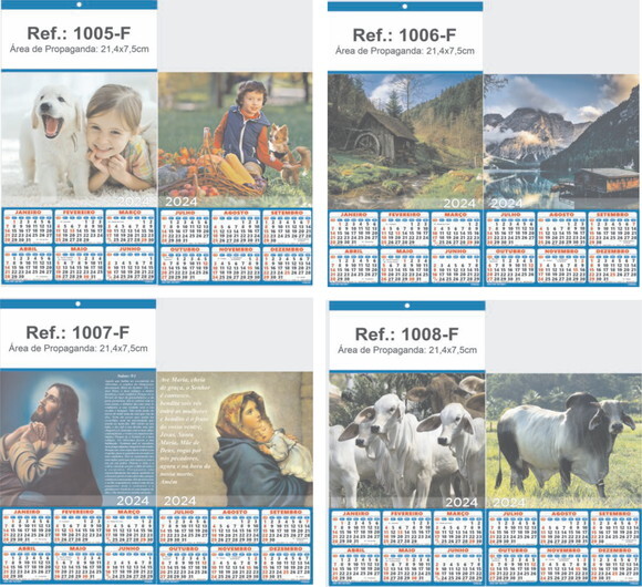Folhinha de Parede Linha 1000 (100un)