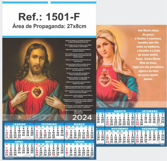 Folhinha de Parede Linha 1500 (100un)