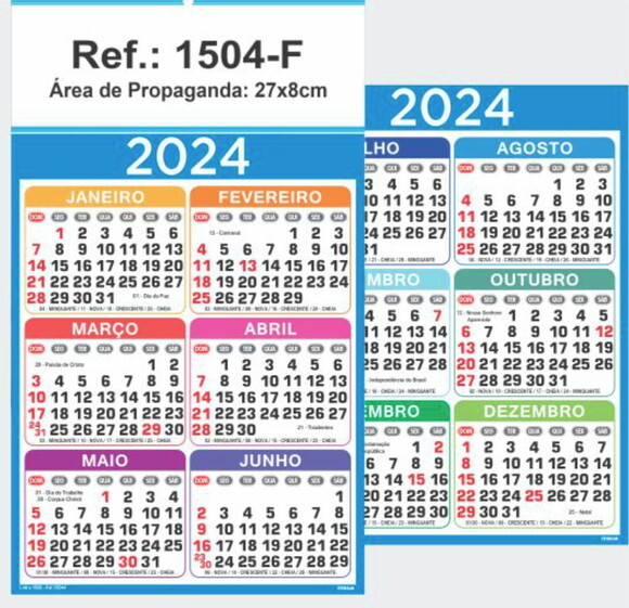 Folhinha de Parede Linha 1500 (100un)