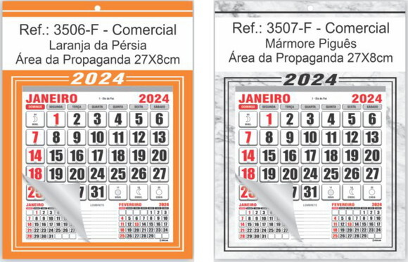 Folhinha de Parede Linha 3500 (100un)