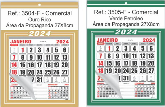 Folhinha de Parede Linha 3500 (100un)