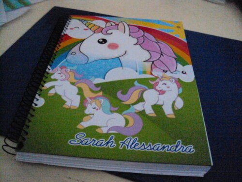Caderno personalizado 10 máterias, fazemos todos tema
