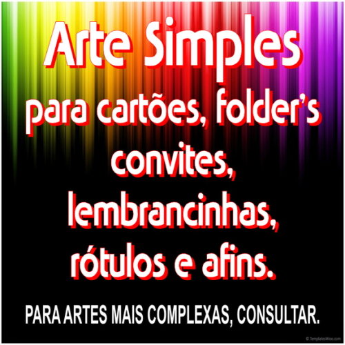 Arte simples para impressão.