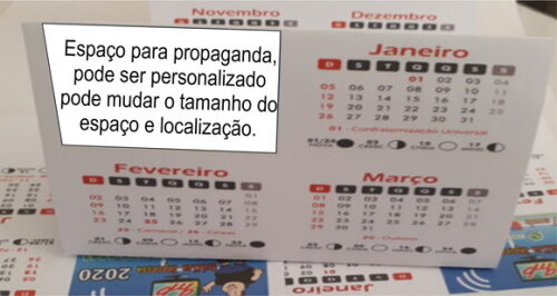 calendário de mesa