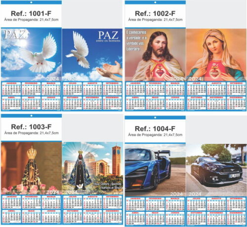 Folhinha de Parede Linha 1000 (100un)