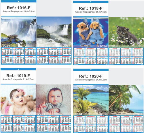Folhinha de Parede Linha 1000 (100un)