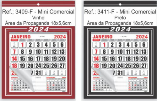 Folhinha de Parede Linha 3400 (100un)
