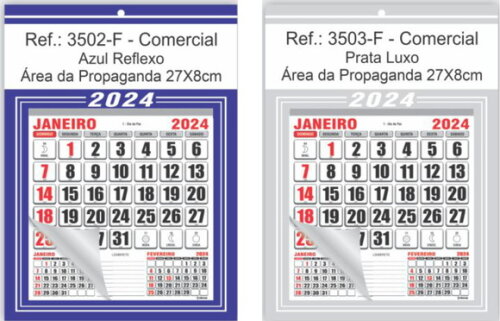 Folhinha de Parede Linha 3500 (100un)