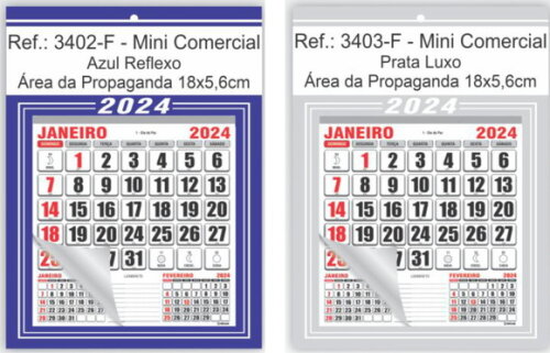 Folhinha de Parede Linha 3400 (100un)