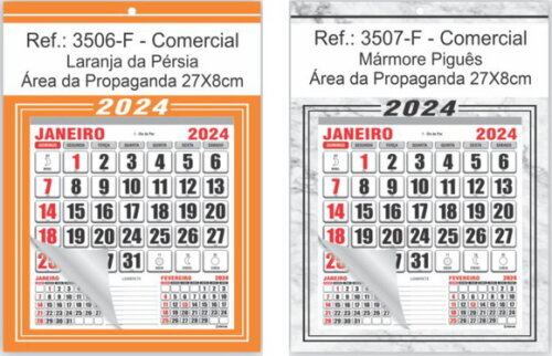 Folhinha de Parede Linha 3500 (100un)