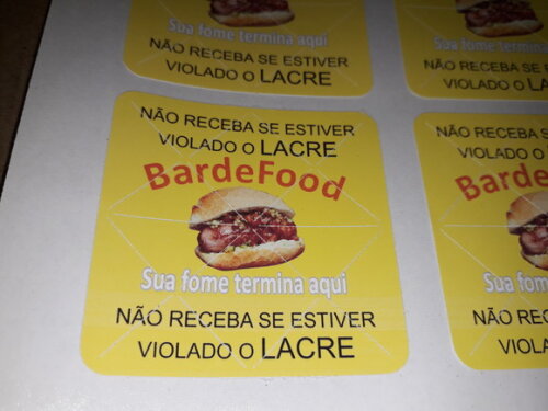 Lacres de segurança personalizado