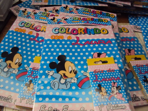 Revistinha para colorir Personalizada