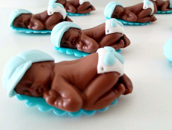 Kit 15 Lembrancinhas Maternidade Personalizada - Biscuit