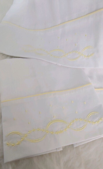 Kit de Fraldas com Bordado Personalizado - Enxoval de Bebê