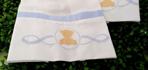 Kit Fralda de Boca com Bordado Personalizado