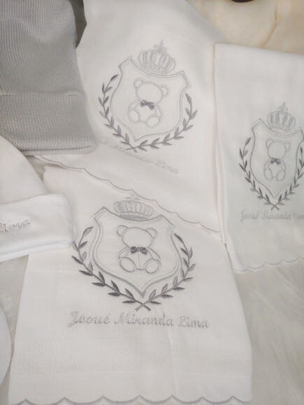 Kit Fraldas Bordada - Personalizado