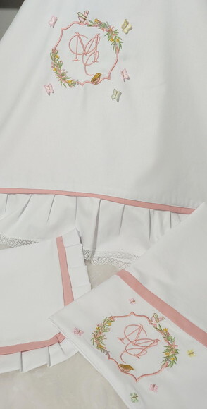 Kit Leito Maternidade Personalizado - Berço Maternidade