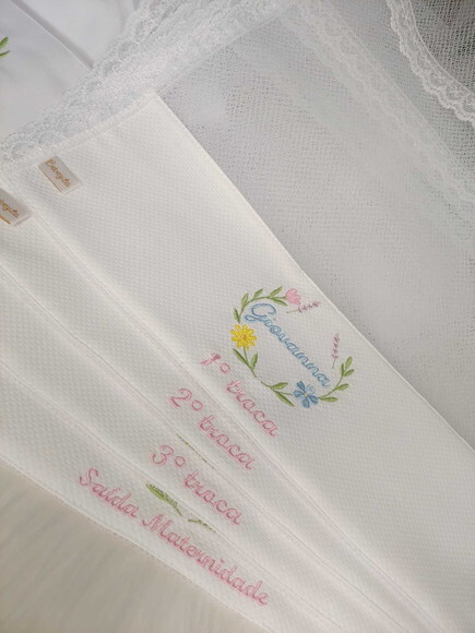 Kit Maternidade Bebê Luxo Personalizado 100% Algodão