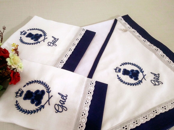 Kit Maternidade Personalizado com Bordado Inglês
