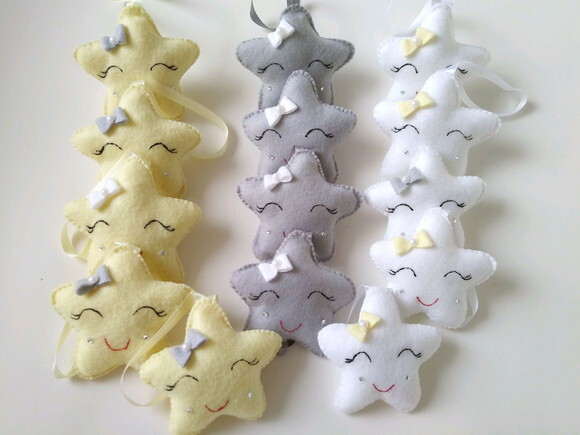 Lembrancinha Maternidade Personalizada - 15 Sachês Estrela