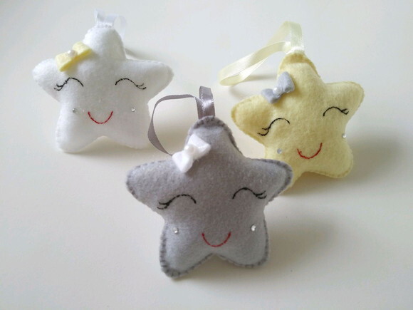 Lembrancinha Maternidade Personalizada - 15 Sachês Estrela