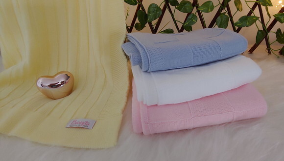Manta Bebê em Tricot Saída Maternidade