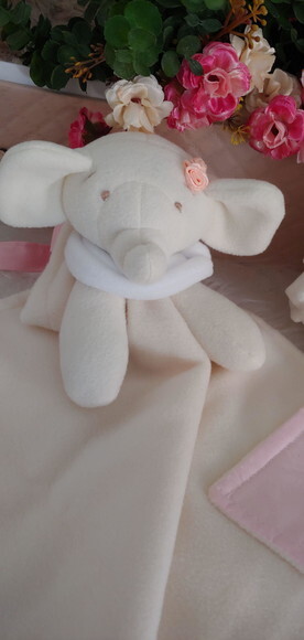 Naninha Elefante Personalizada com Nome do Bebê