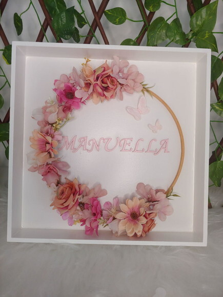 Quadro Porta Maternidade com Led - Personalizado