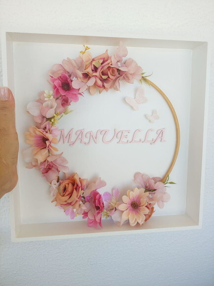 Quadro Porta Maternidade com Led - Personalizado