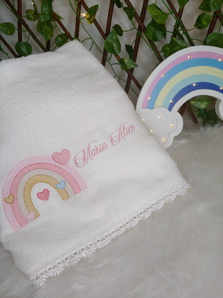 Toalha Felpuda de Banho Personalizada