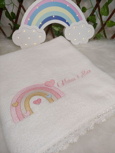 Toalha Felpuda de Banho Personalizada