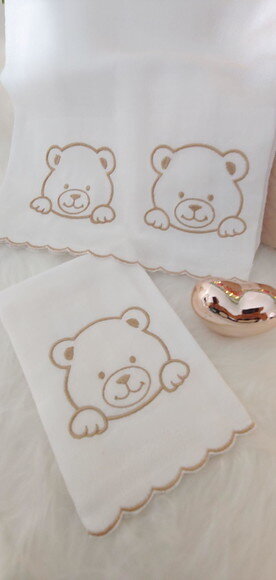 Fralda Bordada Personalizada para Bebê - Kit 2unids