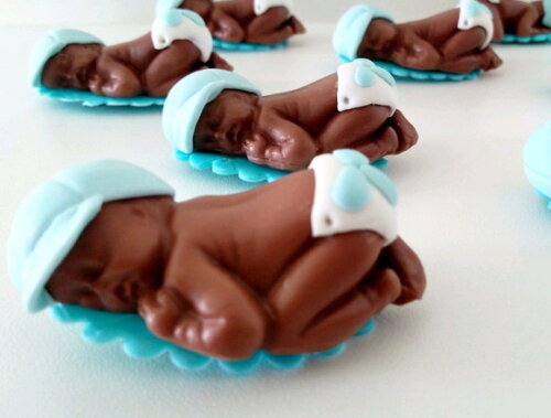 Kit 15 Lembrancinhas Maternidade Personalizada - Biscuit