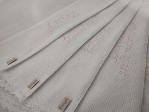 Kit 4 Saquinhos Maternidade Personalizado - Enxoval de Bebê