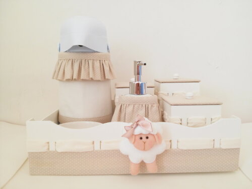 Kit Higiene Bebê Tema Ovelhinha Personalizado