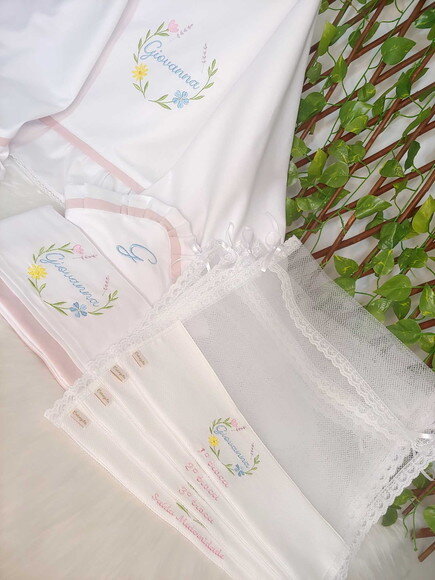 Kit Maternidade Bebê Luxo Personalizado 100% Algodão