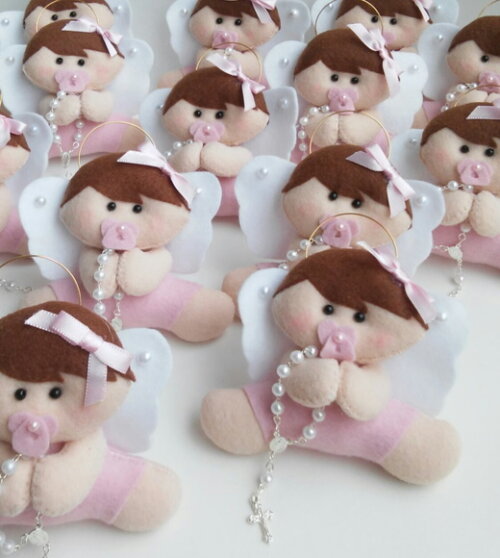 Lembrancinha Maternidade Personalizada - 12 Anjinhos