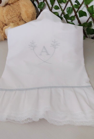 Manta Berço Maternidade Bebê - Personalizada com Bordado