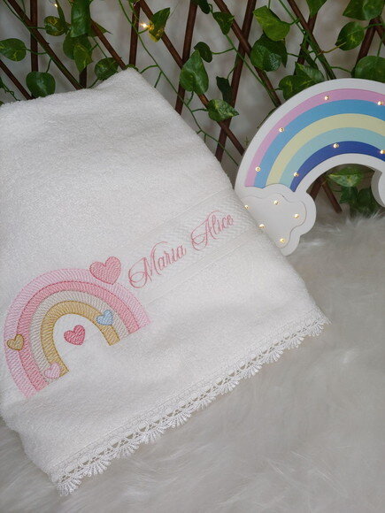 Toalha Felpuda de Banho Personalizada