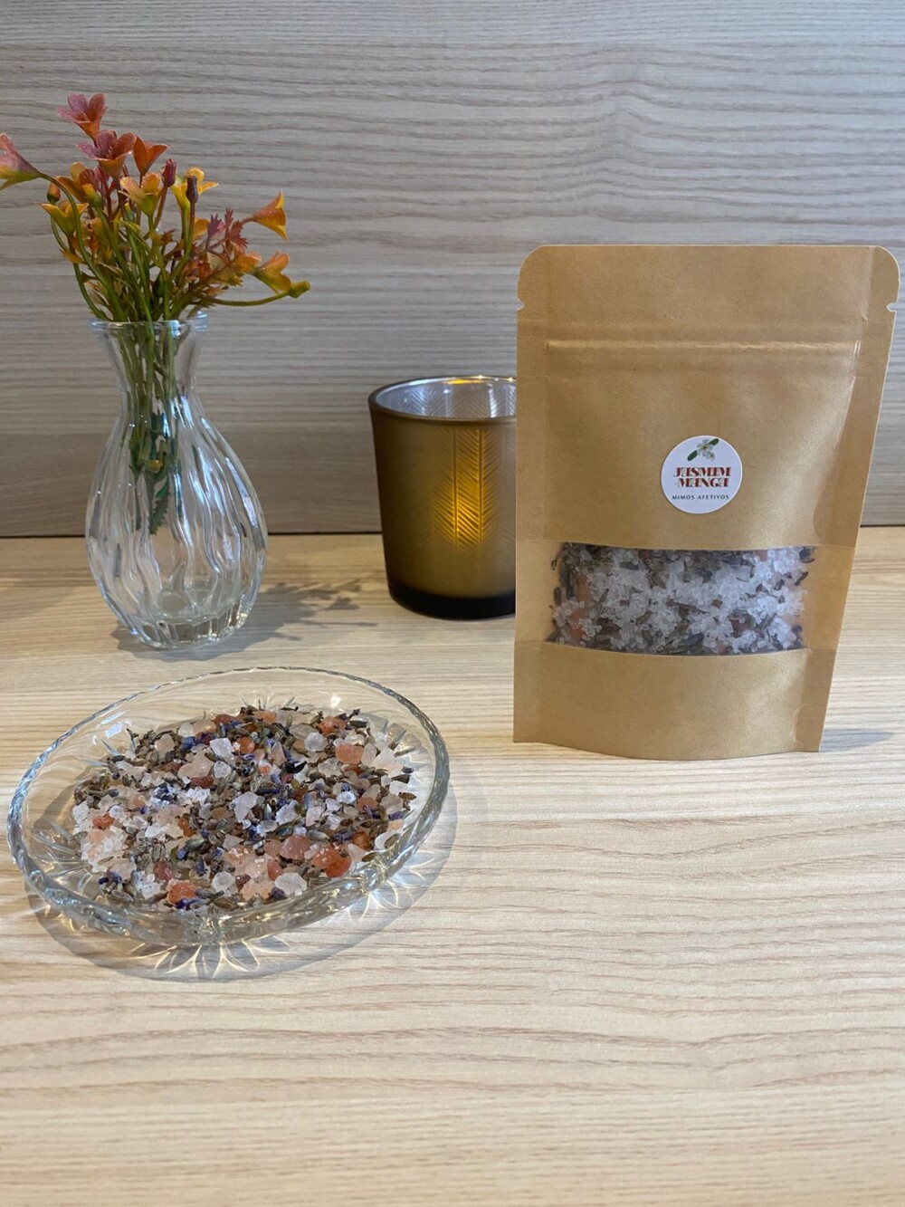 Escalda-Pés Relaxante Artesanal com Alfazema, Lavanda e Sal Rosa