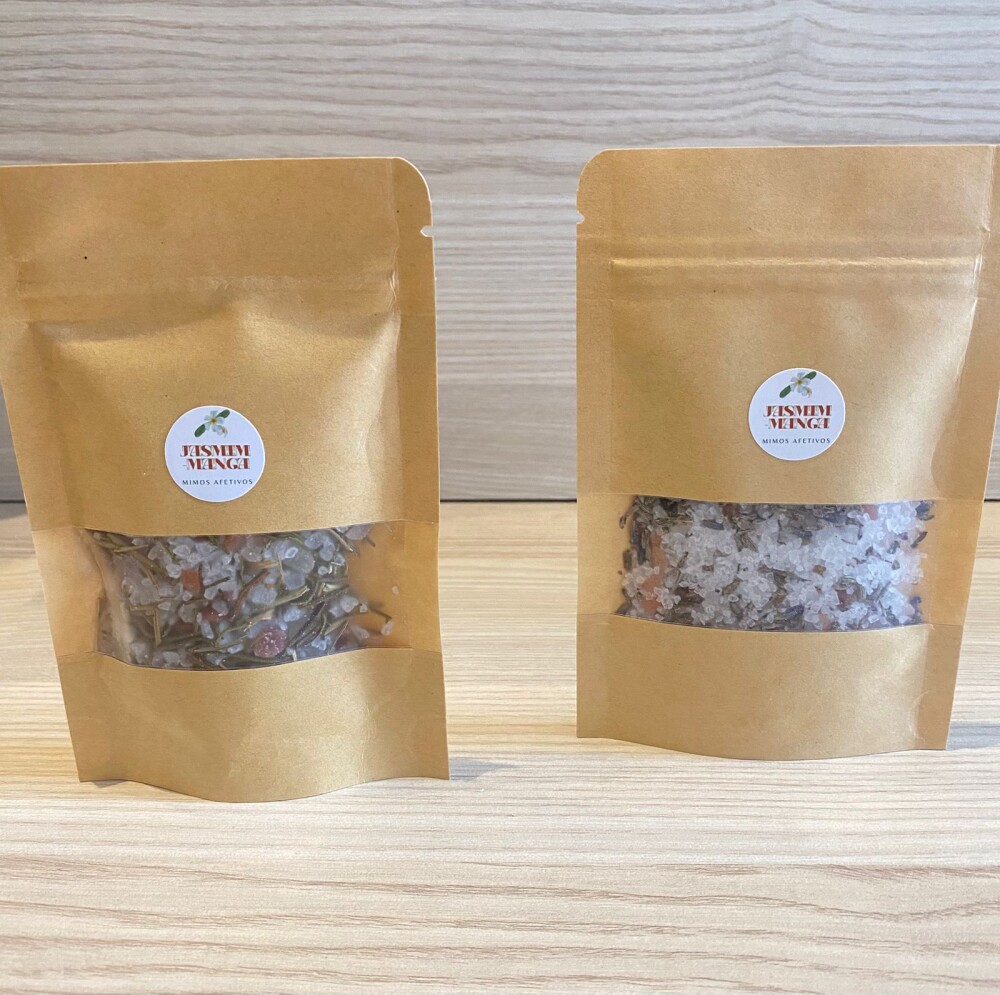 Escalda-Pés Relaxante Artesanal com Alfazema, Lavanda e Sal Rosa