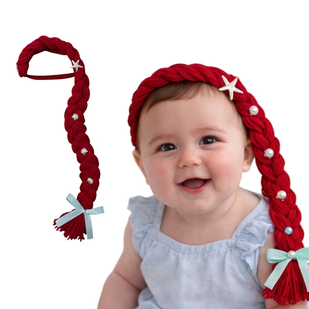 Tiara Faixa meia princesa ariel