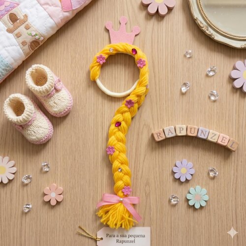 Tiara Faixa meia Rapunzel