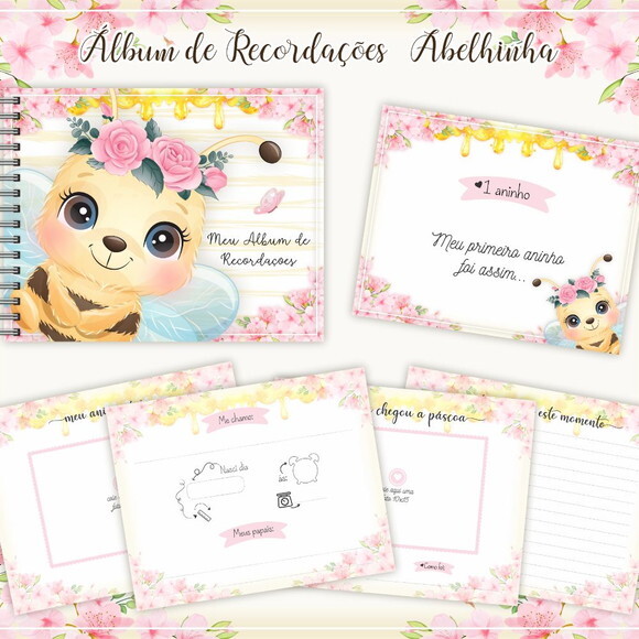 Álbum Recordações Bebê Abelhinha- Arquivo Digital #261