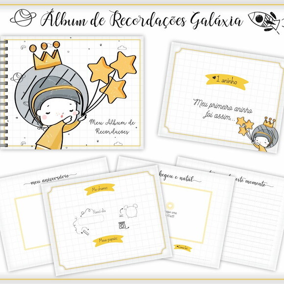 Álbum Recordações Bebê Galáxia - Arquivo Digital #253