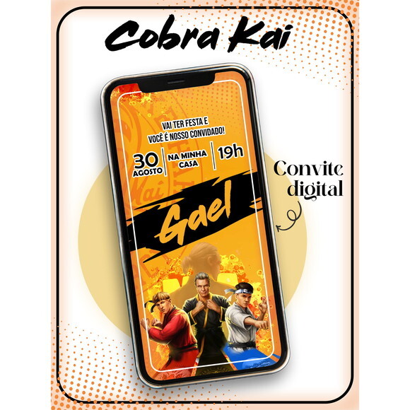 Arquivo Convite Digital Cobra Kai #1326