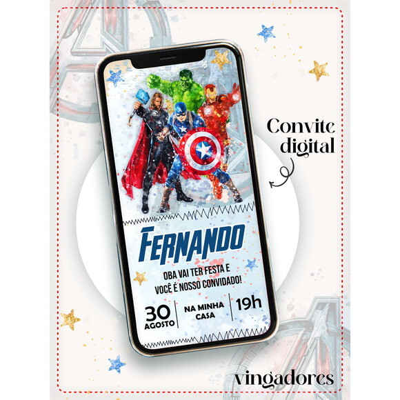 Arquivo Convite Digital Vingadores #1320